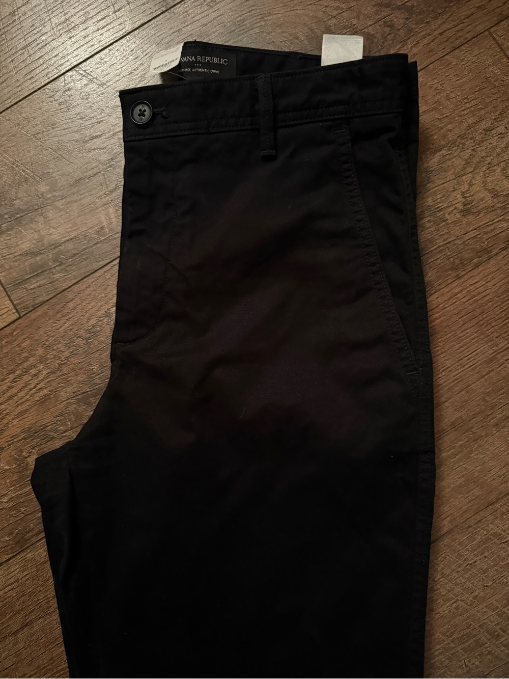 Banana Republic Black Straight Chino Pants
